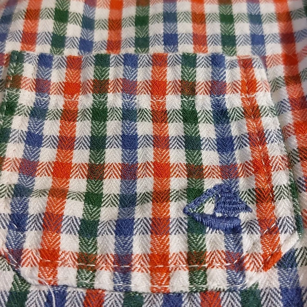 JoJo Maman Bébé Classic Plaid Button Shirt 18-24 months EUC